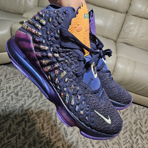 💙Nike Lebron XVII 'Space Jam Monstars' Basketball Shoes CD5050-400 SZ (17)💚 - Picture 13 of 16